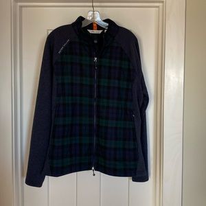 Peter Millar Performance Flannel Zippered golf jacket Men’s size L.